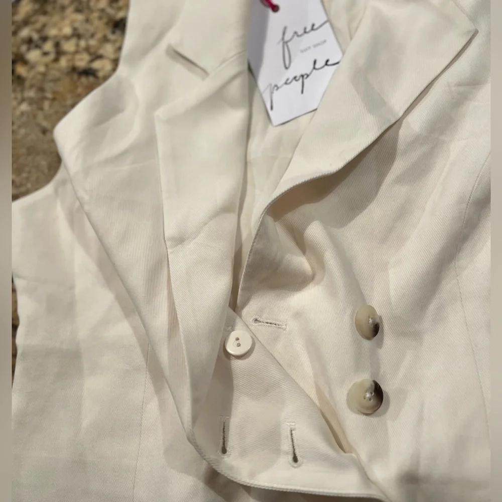 NWT Free People Gabbie Suit Vest